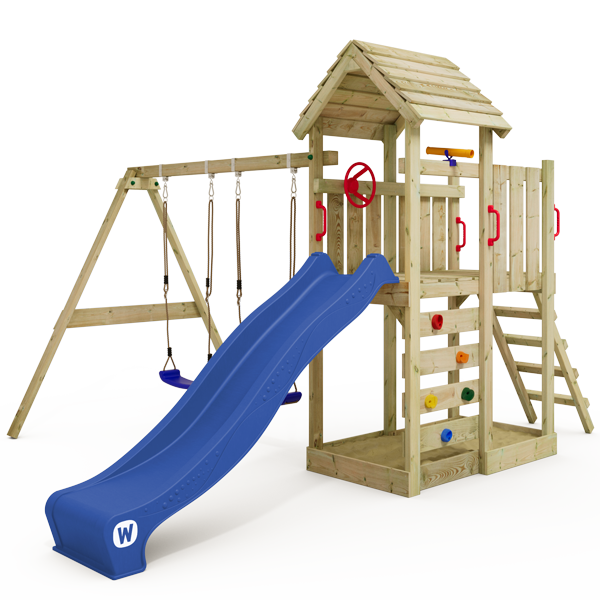 Spielturm Wickey MultiFlyer mit Holzdach