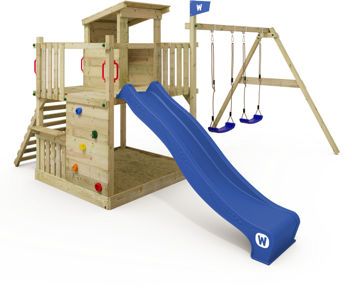 Spielturm Wickey Smart Cabin mit verschiedenen Anbaumodulen